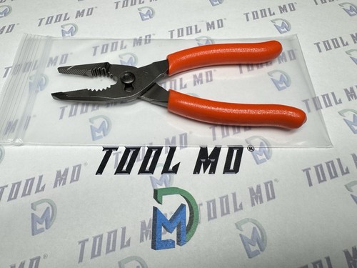 Snap-on Tools NEW ORANGE 5" Soft Grip Mini Long Nose Slip Joint Pliers ...