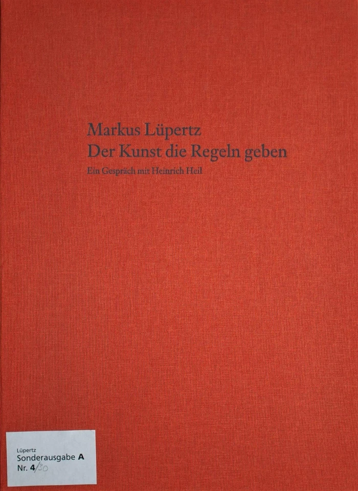 Markus Lüpertz Der Kunst die Regeln geben signiert Radierung Buch 2005 A 4/30 - Bild 4 von 4