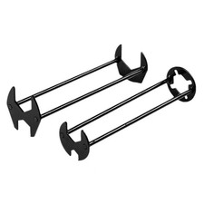 NIHESIM 2Pcs Bath Taps Spanner Basin Wrench Under Sink Plumbing Tool Easy Around