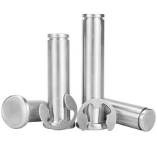Stainless Steel Cylindrical Shaft Snap Ring Locating Pin,Grooved Cylindrical Pin
