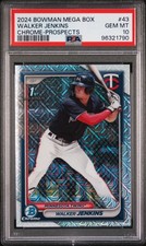 2024 Bowman Mega Box Chrome Prospects #43 Walker Jenkins PSA 10