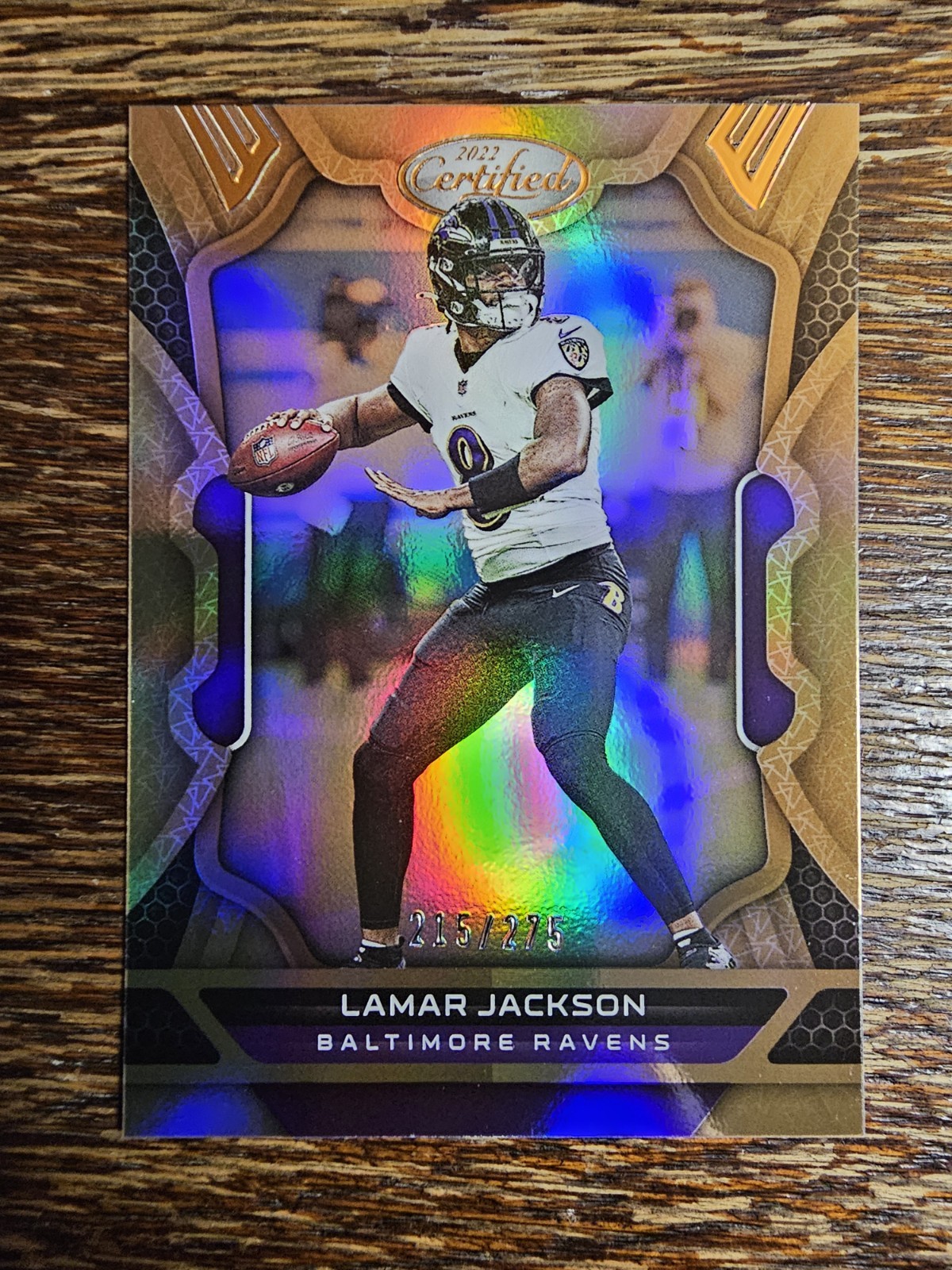 2022 Panini Certified - Mirror Bronze #6 Lamar Jackson /275