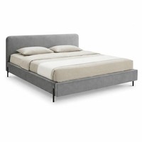 Graues Doppelbett 200 X 200 Bett Mit Stoffbezug Moderne Betten