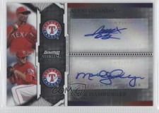 2011 Bowman Sterling Dual 188/225 Alexi Ogando Mark Hamburger #BSDA-OH Auto 3cy