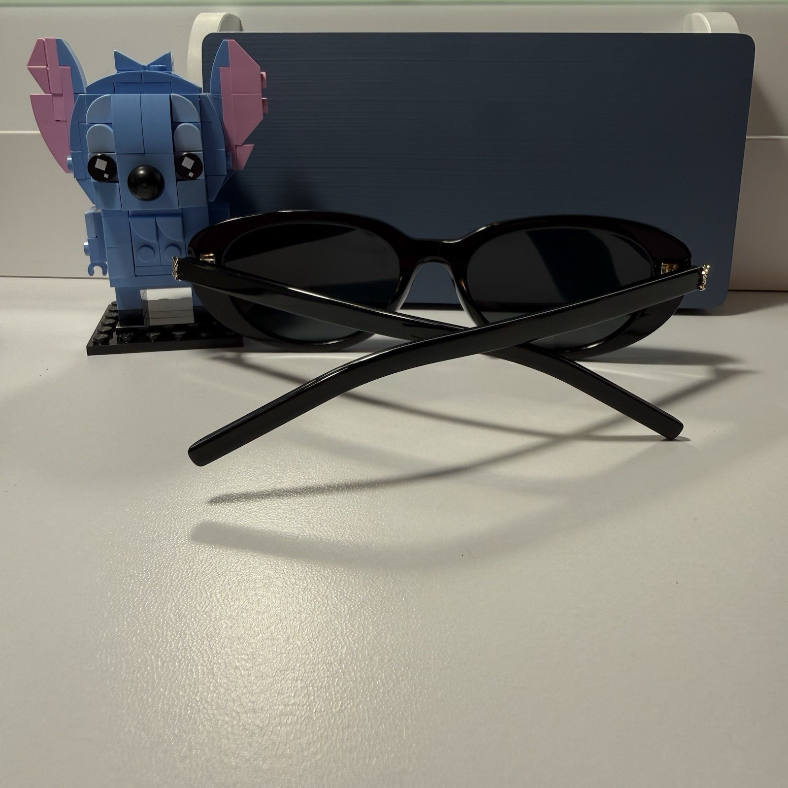 Saint Laurent SL M154 001 Cat Eye Women's Sunglasses Black Frame Black Lens thumbnail 5