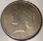 1923 Denver Mint Peace Silver Dollar 90% Silver Bullion (ASW .7734 Troy Oz)