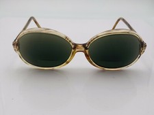 Vintage Shuron Facemaker Brown Translucent Oval USA Sunglasses FRAMES ONLY