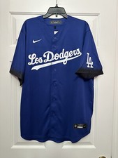 Size XL Men Nike Los Angeles Dodgers City Connect Blue White Baseball Jersey NEW