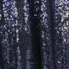 Navy Blue Sequin on Mesh Fabric, Navy Sequin for Dress, Party Deco by the Yard