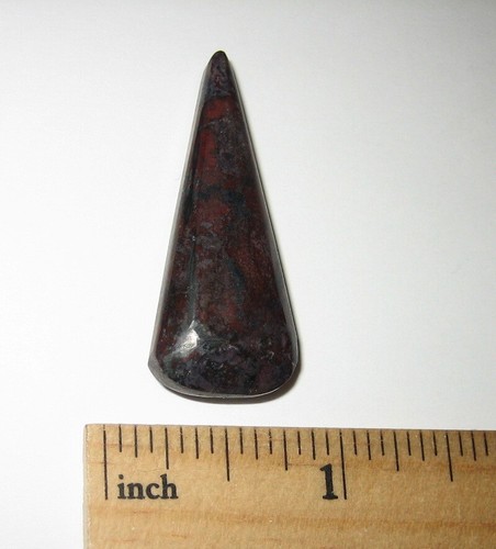 POLISHED 39mm x 16mm SUGILITE RICHTERITE RED JASPER CABOCHON SO. AFRICA 7.5g *A2 - Picture 7 of 16