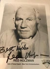 Red Holzman Autographed 8x10 Photo New York Knicks JSA COA HOF Coach