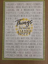 Things That Make Me Happy Chart, Classroom Decor, 13.5" x 19"