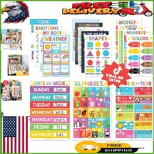 16 Durable Laminated Educational Posters - Perfect for Classroom  Homeschool