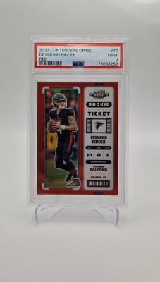 2022 Contenders Optic | Desmond Ridder Rookie Ticket Red /175 | PSA 9 | Falcons