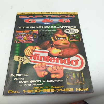 Captron G&G Holiday Catalog Donkey Kong Country SNES Cover 3DO Game Boy CDi Mag
