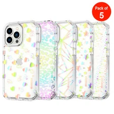 5X iPhone 13 Pro Full Body Case with Screen Protector Shockproof Stand Cover