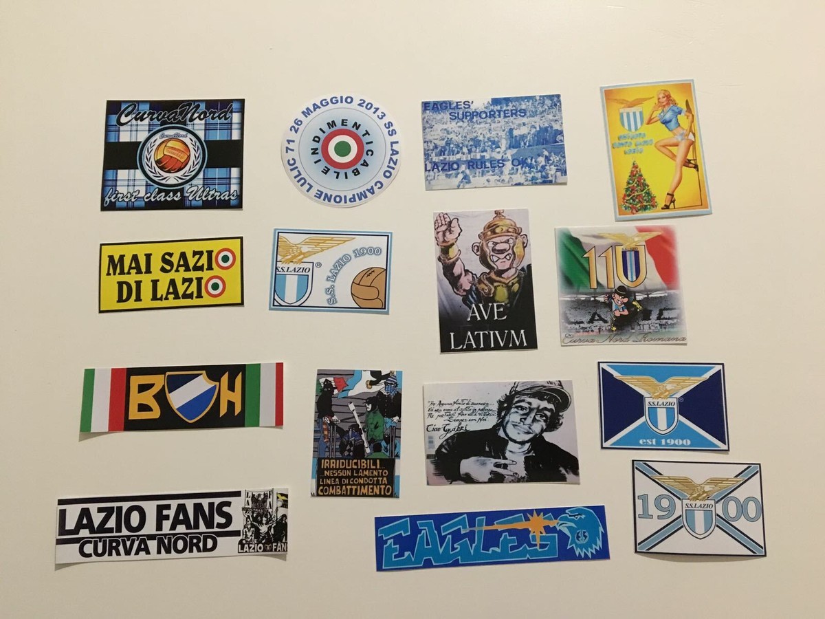LAZIO 12 ADESIVI ULTRà PEGATINA AUFKLEBER STICKER CURVA NORD IRRIDUCIBILI EAGLES | UK