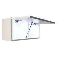 Milionmeblicom Badezimmerschrank LAURA H&auml;ngeschrank Badezimmerm&ouml;bel  Wei&szlig; LED
