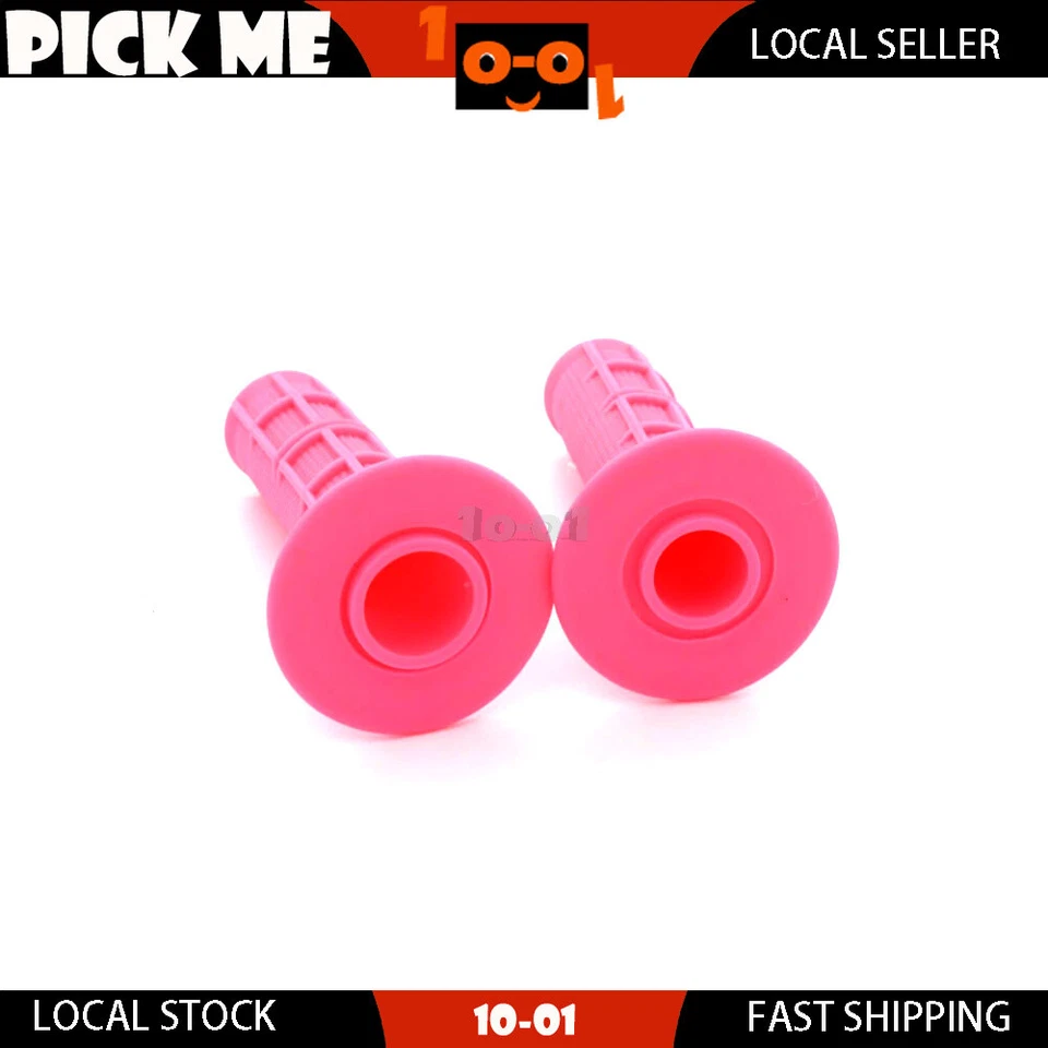 Pair Mx Style Hand Grip Pink Fit YAMAHA TTR125 TTR230 TTR250 MODELS - Image 2 of 4