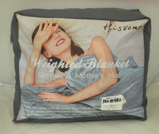 Ourea Weighted Blanket for (15 lbs, 60” x 80”, Dark Grey, Queen Size