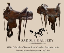 G Bar G Saddles • Western Ranch Saddle • 13.5"