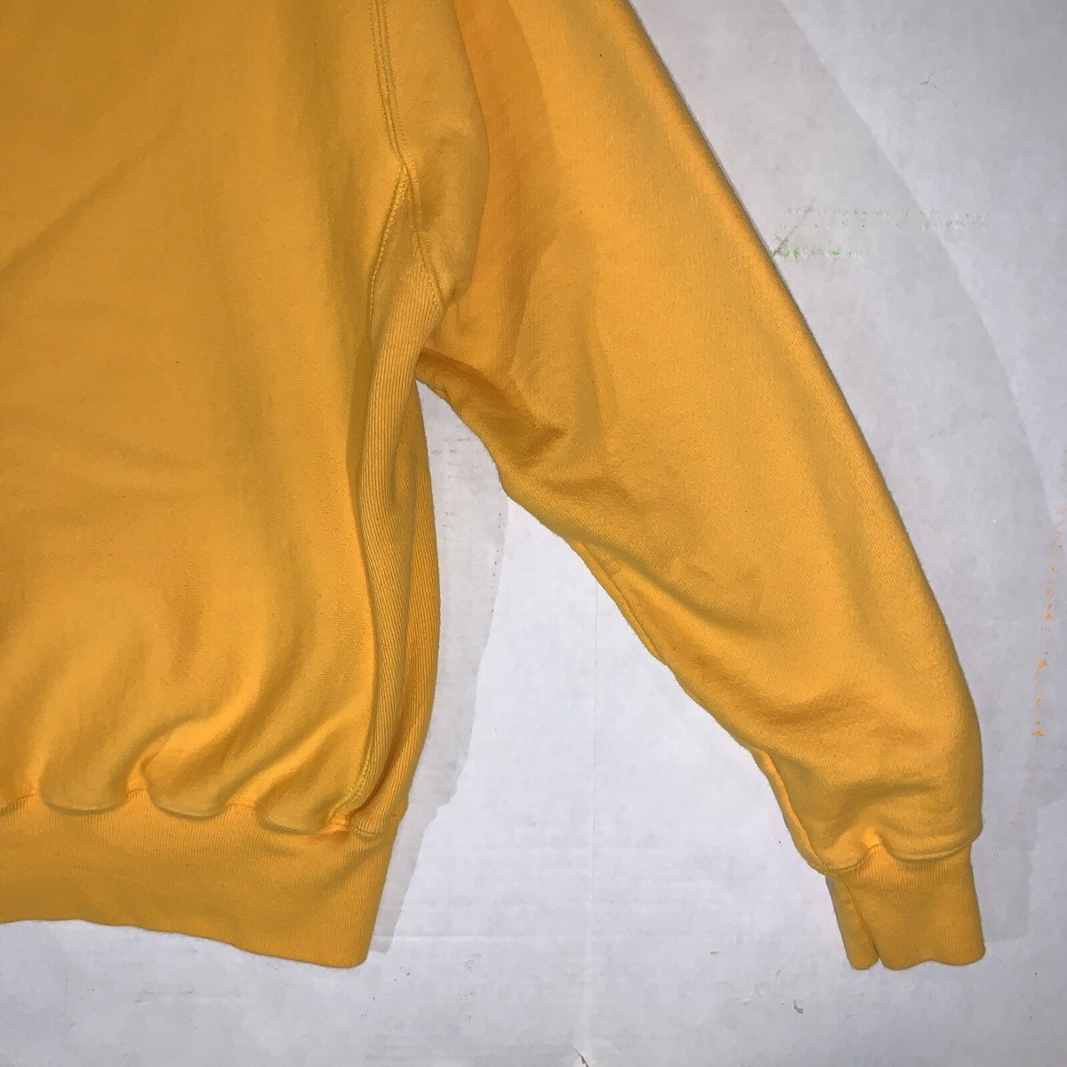 Vintage Champion Reverse Weave Yellow Hoodie Sweatshirt Mens Sz