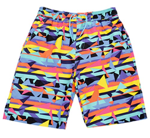 Kids Elasticated Swim Summer Shorts Hawiian Floral Print Beach Mesh Lined - Picture 5 of 13
