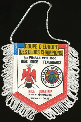 Fanion Grand Modèle Rayé OGC Nice