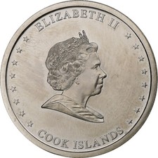 [#1306598] Cook Islands, Elizabeth II, 20 Cents, 2010, Karlsfeld, Nickel plated 