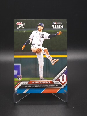 TIES AL KALINE! Parker Meadows 2024 Topps Now Detroit Tigers #824 Blue RC #41/49
