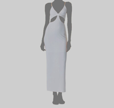 alice olivia evening dresses Alice + Olivia Blue Pleated Gown w/ Tags