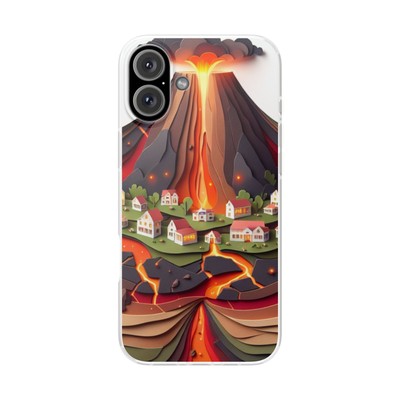 Volcano Eruption Resistant Phone Back Case For All iPhone & Samsung S Series