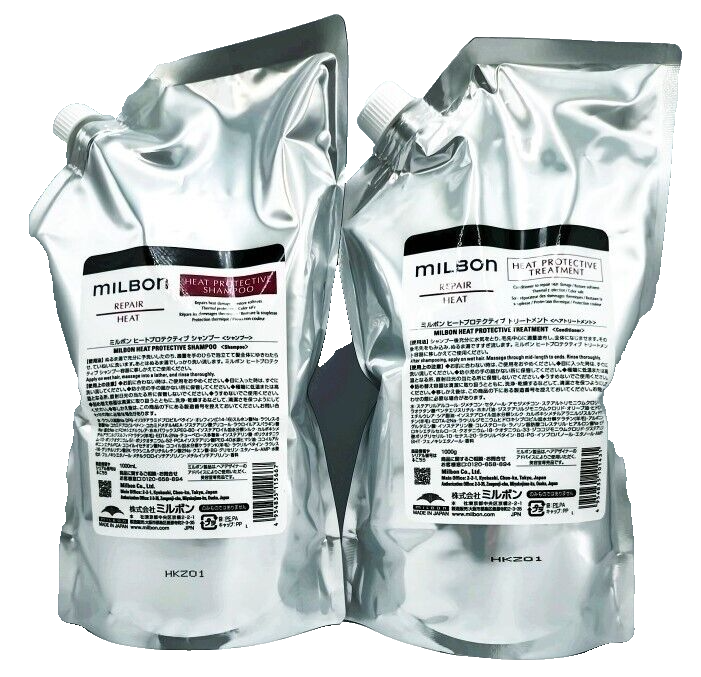 シャンプー milbon HEAT PROTECTIVE TREATMENT 1000ml Milbon Repair Heat Protective Shampoo 1000ml & Treatment 1000g