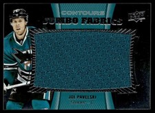 2015-16 Upper Deck Contours Jumbo Fabrics Joe Pavelski San Jose Sharks #JJ-JP