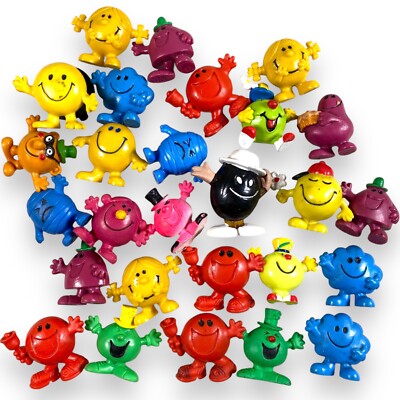 Vintage Mr Men 27x Figuren Roger Hargreaves Little Miss Herr Glücklich Sammlung