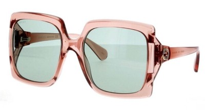 NWT GUCCI Oversize Square Light-Injected PINK Frame Green  display picture 2