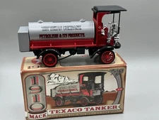 1910 Mack Tanker Truck Series #12 Die-Cast Metal Bank Key Ertl 1995 Texaco Bank
