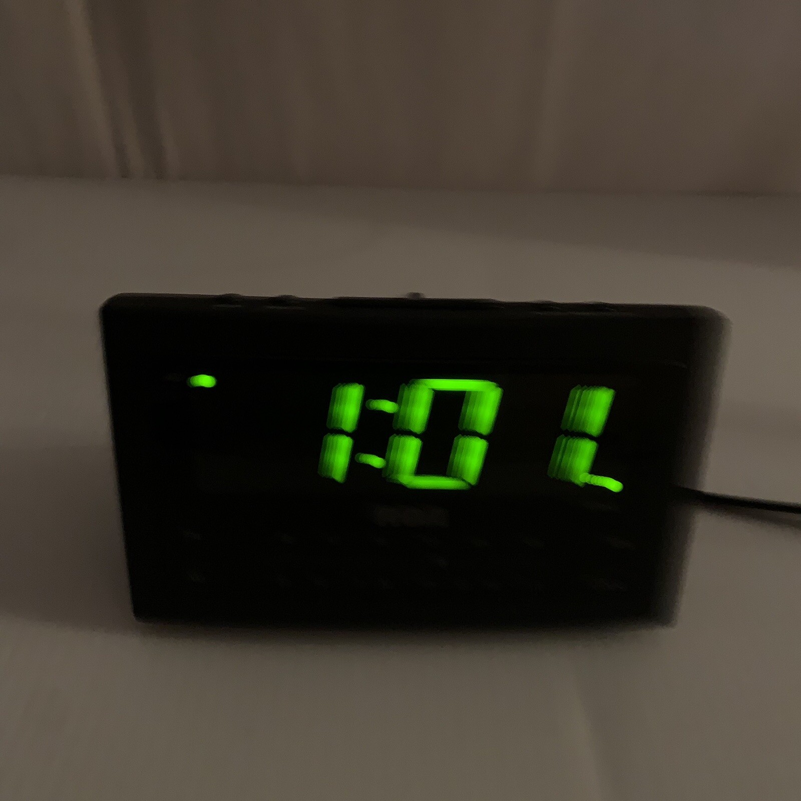 Vintage RCA Model RP3701A AM FM Alarm Clock Black Radio Large Number Display