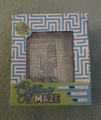 ''The Works'' Geschenk 3D Labyrinth - Lösen Sie das Puzzle, um das Geschenk freizugeben (neu)