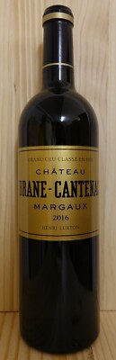 Château Brane Cantenac 2016, 2ème Grand Cru Classé Margaux - 96-98 Parker!
