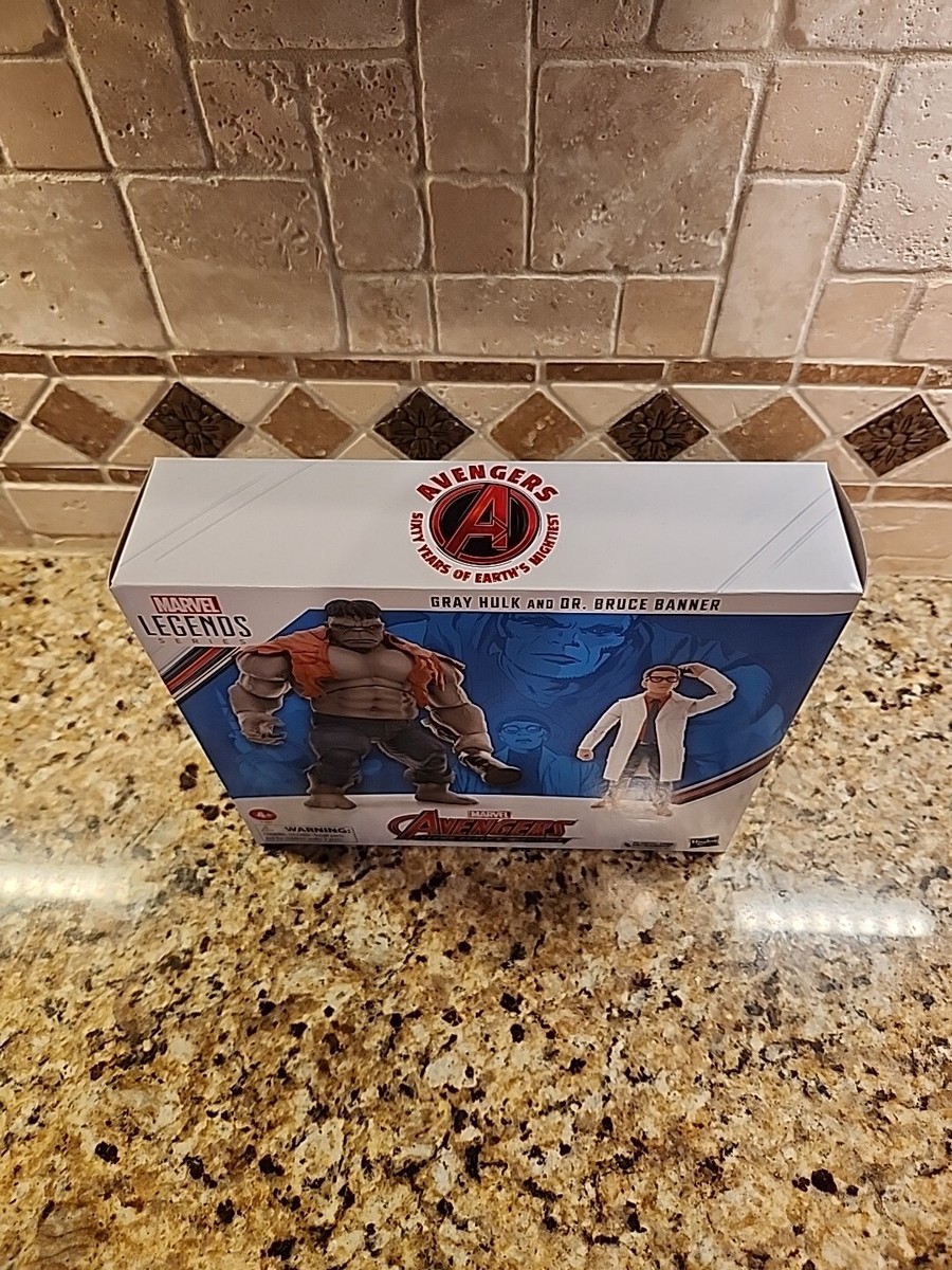 Hasbro Avengers 60th Anniversary Marvel Legends Gray Hulk and Dr