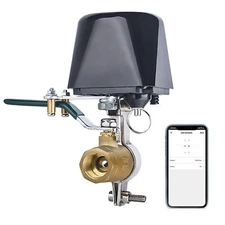 Smart Water Valve: WiFi Gas Shut Off Valve Controller, Water Valve Shutoff Ti...