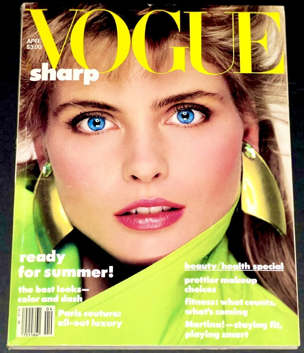 US Vogue April 1985 Julie Christie HANS FEURER Paulina Porizkova