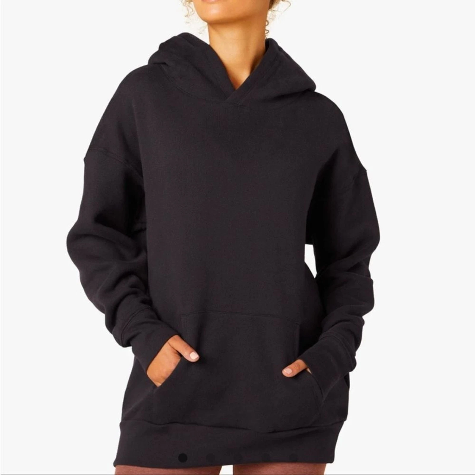 beyond-yoga wfh fleece hoodie