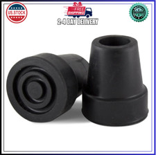 2 Pcs Cane Tips 3/4 Inch Heavy Duty Rubber Cane Tips Anti Slip TPR Replacement