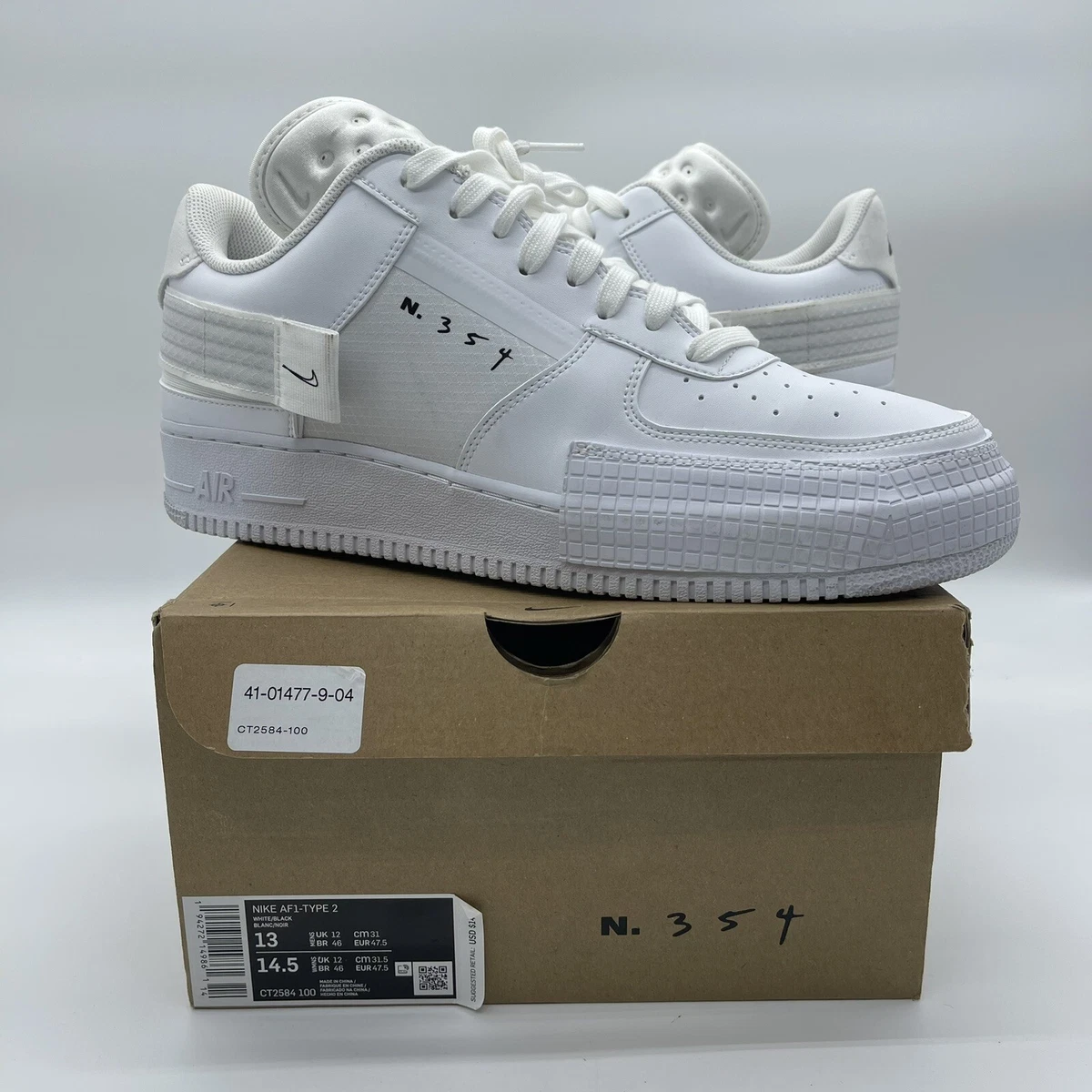 Nike Air Force 1 Type 2 N.354 Size 13 AF1 Style Sneakers CT2584-100 Shoes | eBay