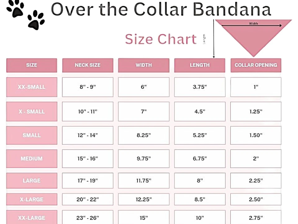 Pañuelo de Navidad para Perro SOBRE EL CUELLO Estampado de Patas Pañuelos Deslizables en Bufanda Foto 3 de 4