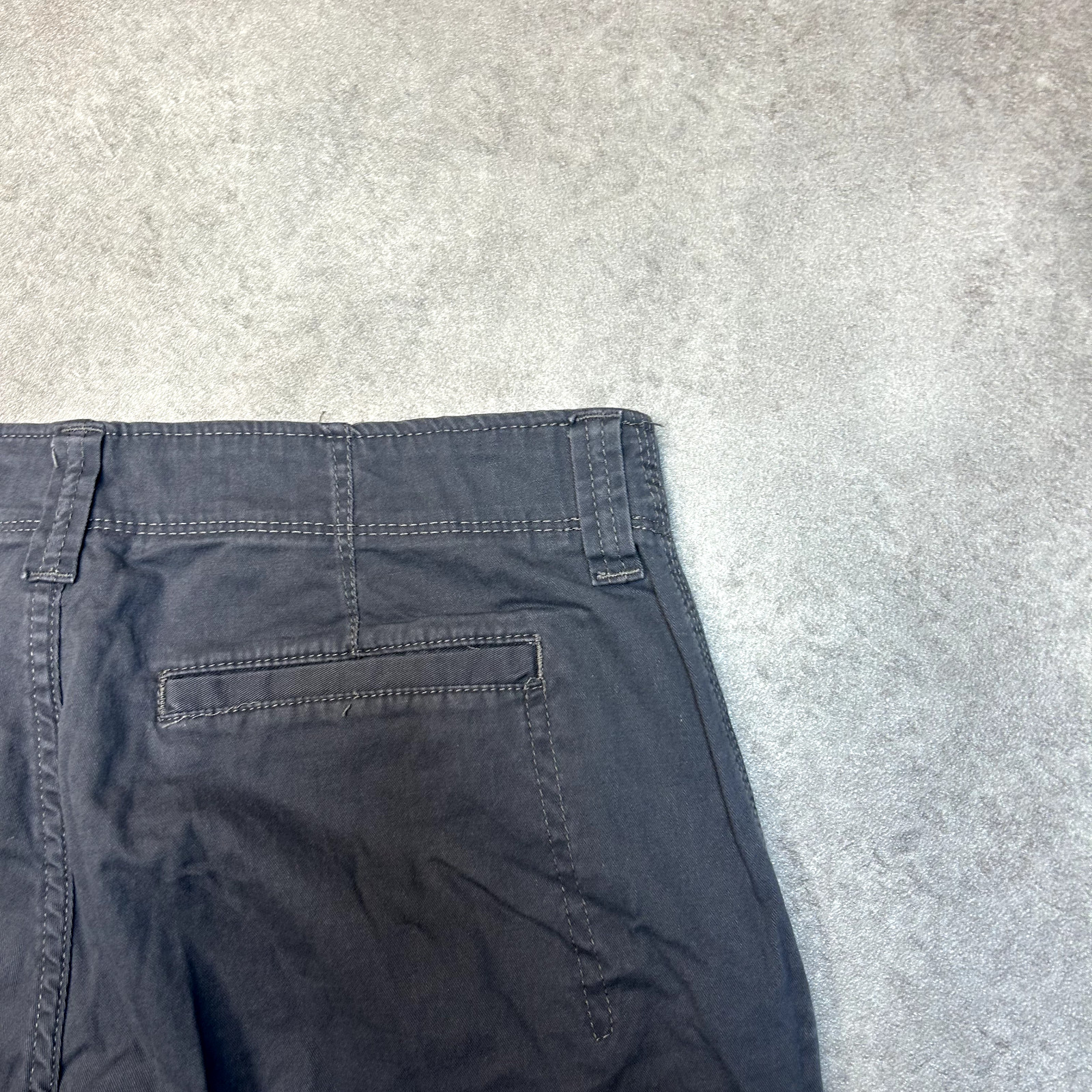 Wrangler Cargo Trousers Mens 34" Y2K Baggy Fit Wide Leg Workwear Pants, Grey image 7