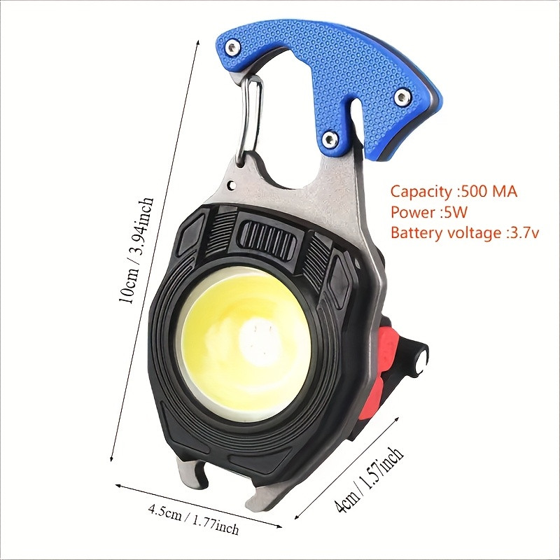 Portable Outdoor Strong Magnetic Mini Lighter Multifunctional Floodlight9(Black）