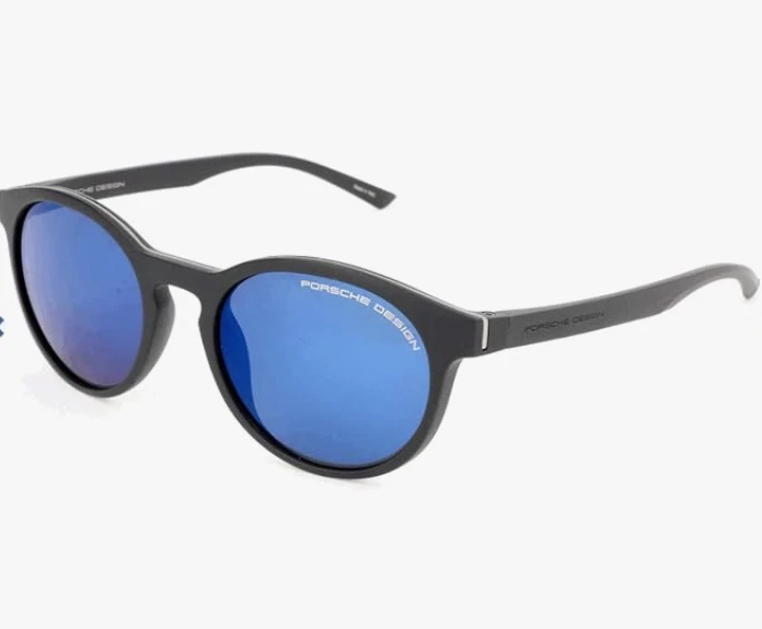 NUEVO Gafas de sol redondas Porsche Design P'8654 C azules/grises P8654 Foto 3 de 3